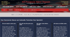 Desktop Screenshot of allpurposedoorrepair.com